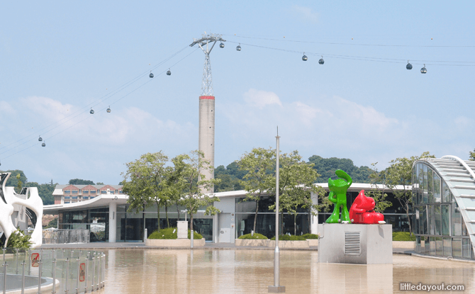 VivoCity Water Feature at the Rooftop