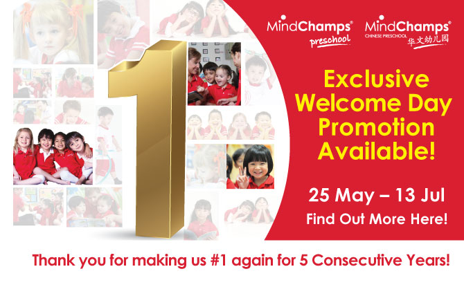 MindChamps PreSchool Welcome Day: May-July 2019