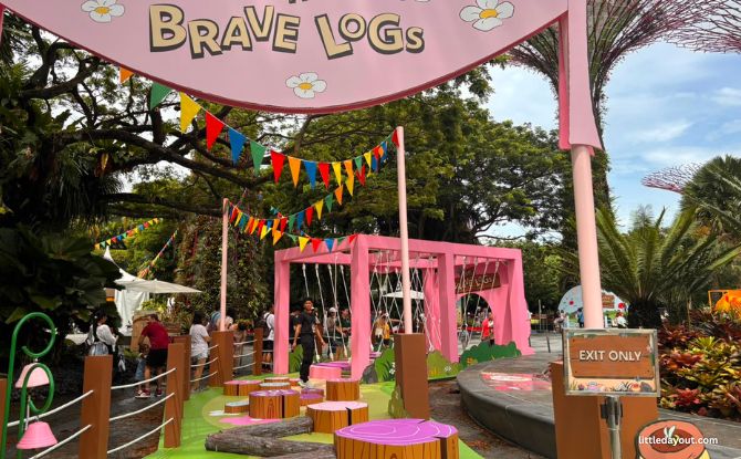 Children's Festival 2026: Winnie the Pooh Turns Gardens by the Bay Into Singapore’s Ultimate Family Playground! 5 The Brave Logs