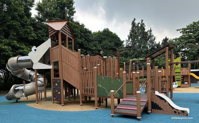 Woodlands Waterfront: Sea, Land, Sky & Playground At The Park 7 Amazon-themed play structure