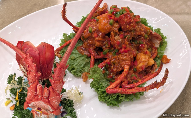 Ya Ge’s (雅阁) Chinese New Year Menu: Refined Cantonese Traditions With A Modern Touch 4 Stir-Fried Australian Lobster with Glutinous Rice Wine Sauce
