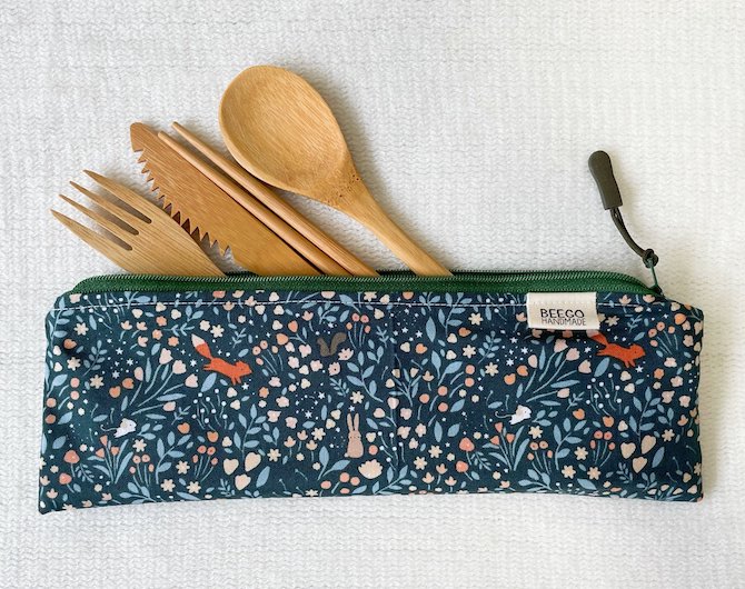 Beego Handmade Tiny Forest Cutlery Pouch