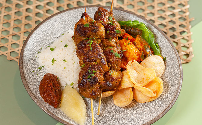 Satay Ayam with Rice