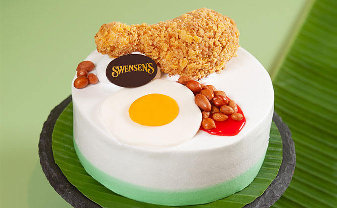 Nasi Lemak Ice Cream Cake