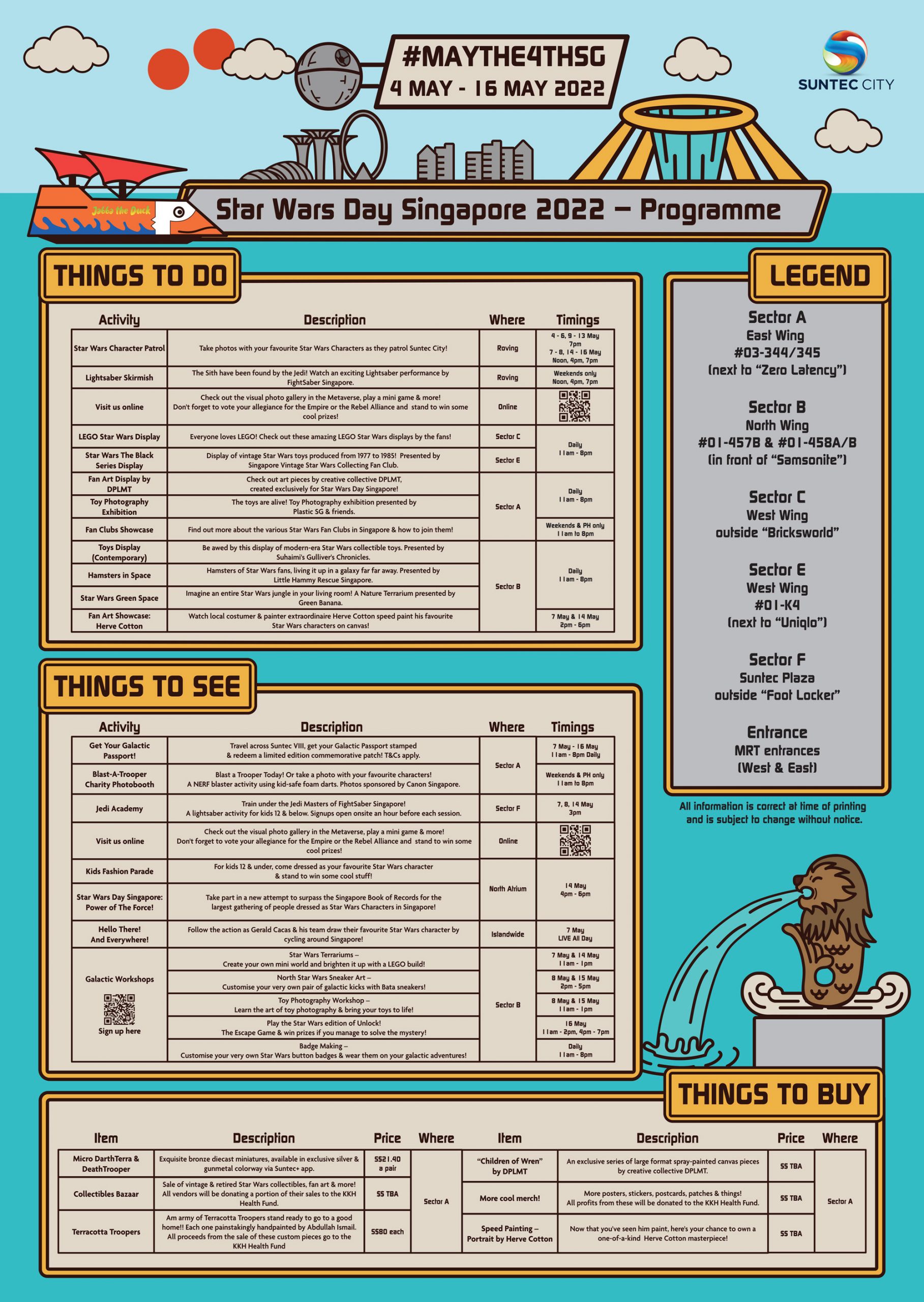 Suntec City Star Wars Day 2022 Programme