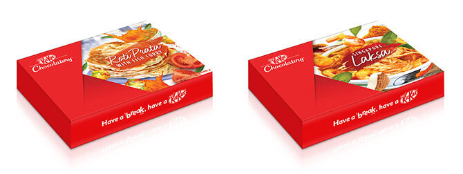 Roti Prata With Fish Curry, Singapore Laksa. These Are KITKAT Flavours Coming Soon At KITKAT Chocolatory Stores.