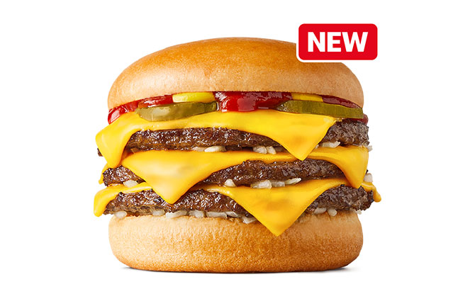 McDonald's Singapore's Triple Cheeseburger