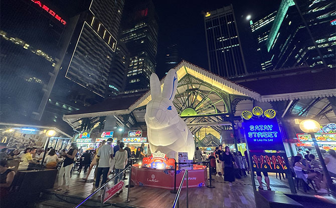 5.5-metre tall inflatable White Rabbit