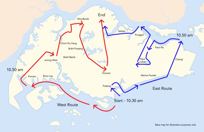a-flag-route NDP2020 Fly Past: State Flag To Take East And West Routes On 9 August