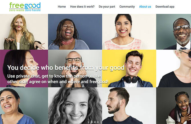 Freegood, Sharing App
