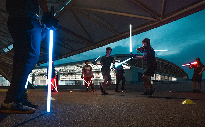 Lightsaber Fitness - Star Wars Day in Singapore