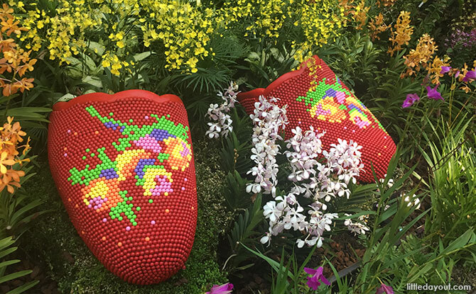 Peranakan beaded slippers