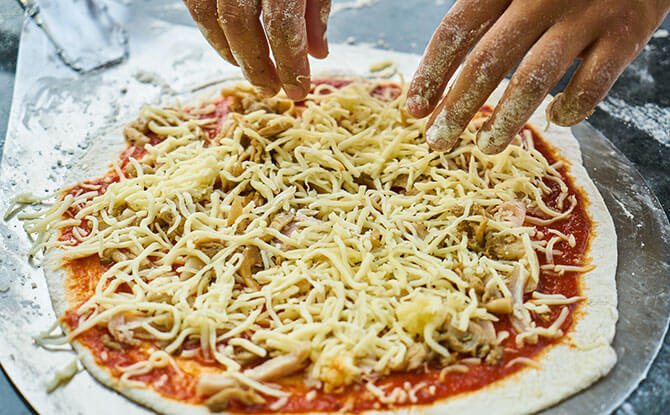 Make a Pizza - things to do indoors with kids