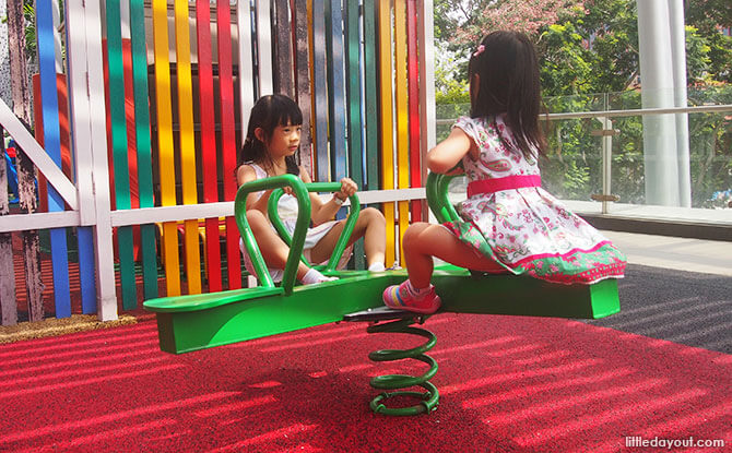 See-saw at Beauty in The Pot Restaurant's Children's Playground