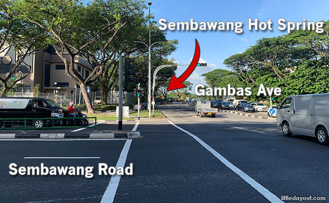 Sembawang Hot Spring Location