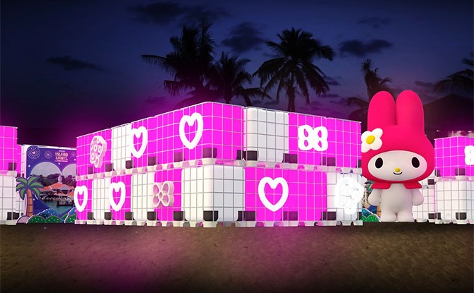 My Melody at Sentosa's Island Lights 2020