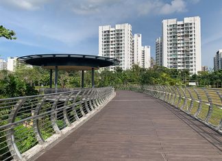 Sengkang Bridge At Sengkang Riverside Park: Node On The Round Island Route Sengkang Riverside Park Node