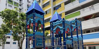 Castle Playground In Yishun: Man The Blue Battlements