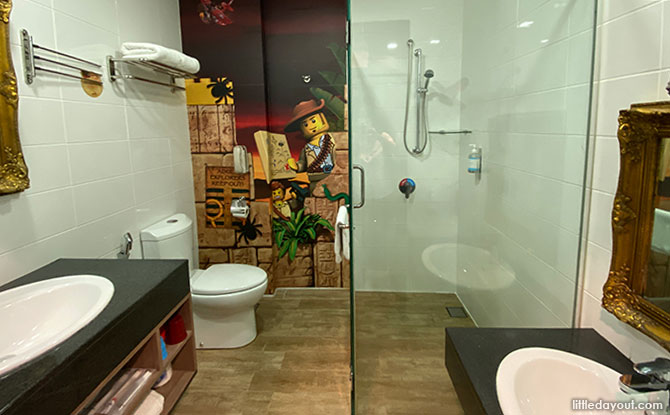 Bathrooms at LEGOLand Malaysia Hotel Rooms