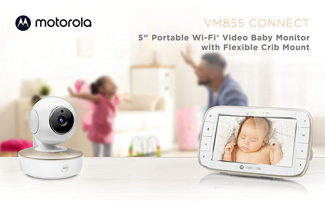 10 Best Baby Monitors & Reviews 2023 6 Motorola VM855 Connect Video Baby Monitor