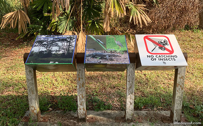 Signboards at Tampines Eco Green