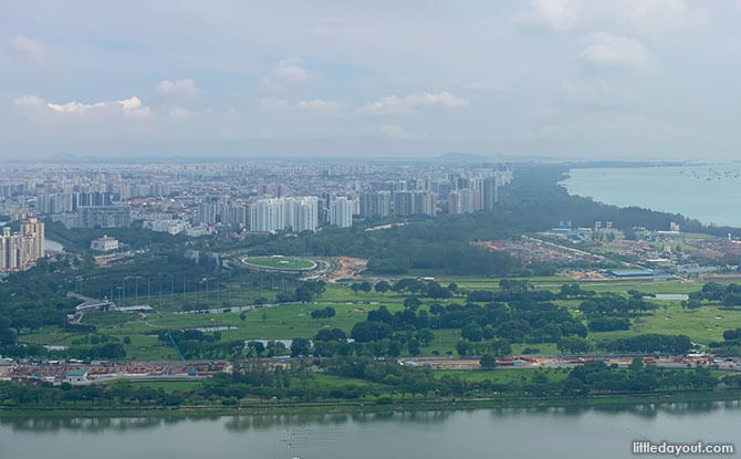 East view from MBS SkyPark Observation Deck