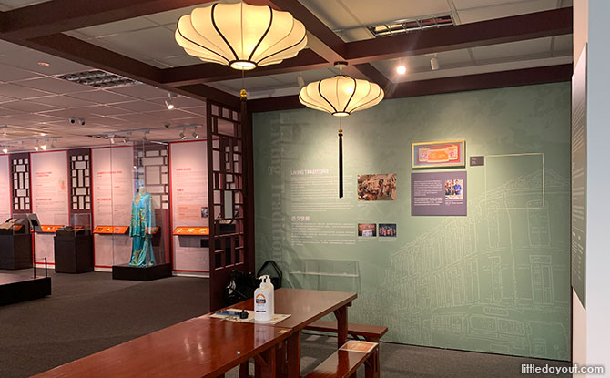 Tea house section at Kreta Ayer Heritage Gallery