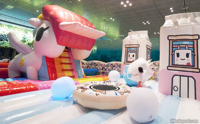tokidoki inflatable playground at Changi Airport