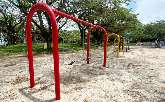 Swings at Pasir Ris Park Playground