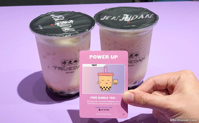 Collect free bubble tea