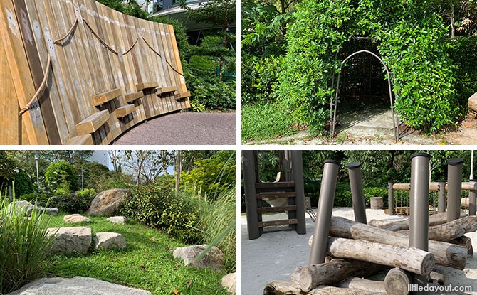 One-North Park Nature Playgarden: Wall Rope Climb, Log Scramble & Other Fun Elements