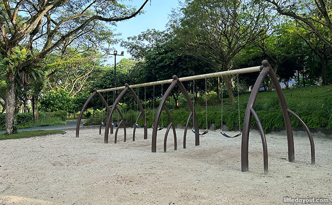 Admiralty Park children’s playground swings