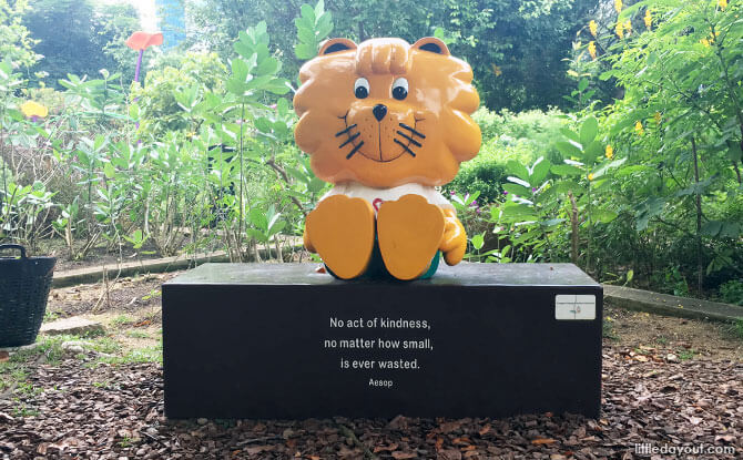 Singa Bench at HortPark