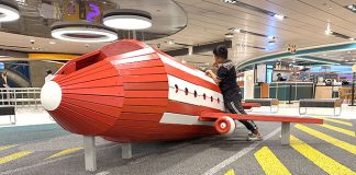 Airplane Playground At Changi Airport Terminal 3: Free Fun At Basement 2