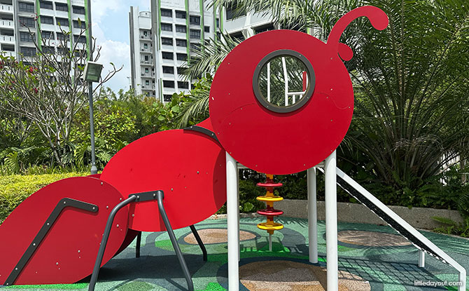 Alkaff Oasis Playgrounds: Ant, Honey Tree, Jellyfish & Sheltered Playground 1 The Red Ant