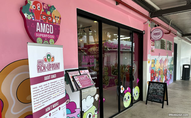 Dining at AMGD Superfood Restaurant, Enabling Village