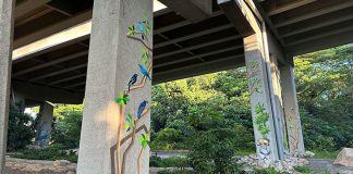 Jalan Anak Bukit Viaduct: Bird Murals Along The Rail Corridor Under The Flyover