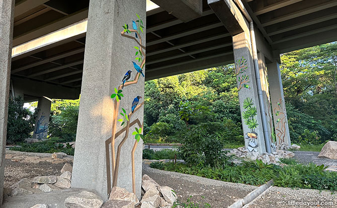 Jalan Anak Bukit Viaduct: Bird Murals Along The Rail Corridor Under The Flyover