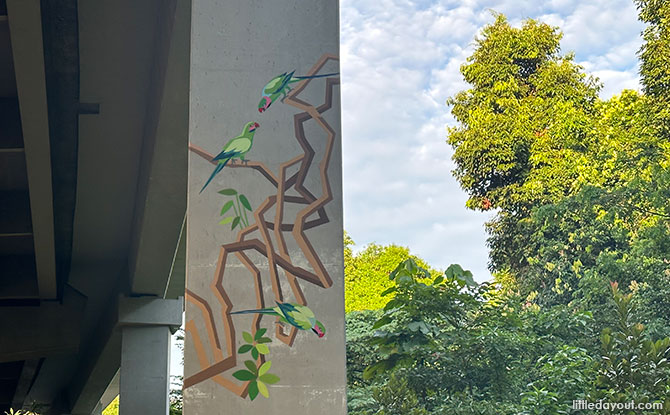 Mural of Birds at Rifle Range Road