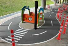 Ang Mo Kio Mini Road Safety Park: Play Under The MRT Tracks Ang Mo Kio Mini Road Safety Park: Play Under The MRT Tracks