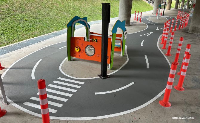 Ang Mo Kio Mini Road Safety Park: Play Under The MRT Tracks Ang Mo Kio Mini Road Safety Park: Play Under The MRT Tracks