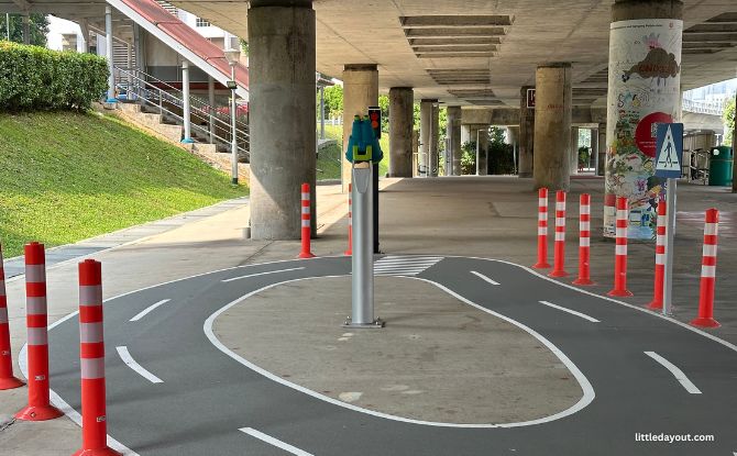 Ang Mo Kio Mini Road Safety Park: Play Under The MRT Tracks 1 Ang Mo Kio Mini Road Safety Park under the MRT Tracks