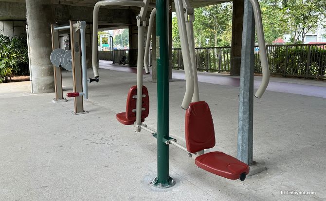 Ang Mo Kio Mini Road Safety Park: Play Under The MRT Tracks 4 Other Features Nearby - Fitness Corner