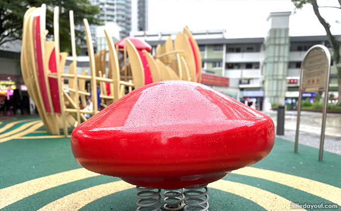 Huge saga seeds at the playground