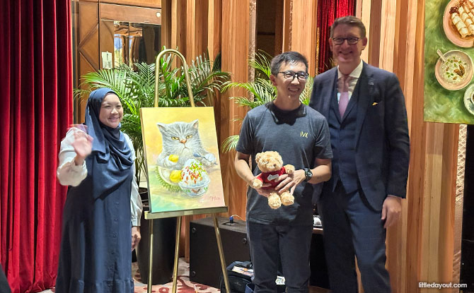 Yip Yew Chong Artwork at Fairmont Singapore's Afternoon Tea