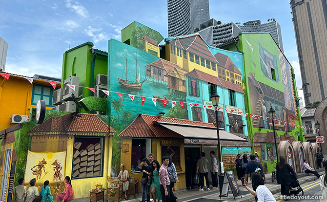 Yip Yew Chong's Kampong Gelam Mural At 92 Arab Street