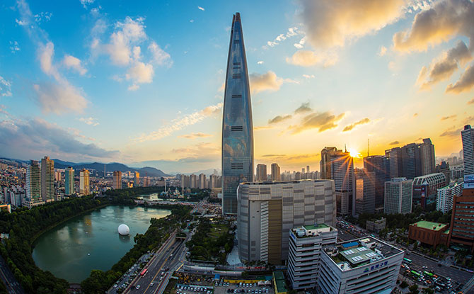 Lotte World Tower - the tallest building in South Korea