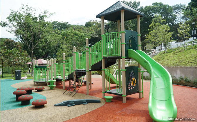 Play structure at Musical Playground