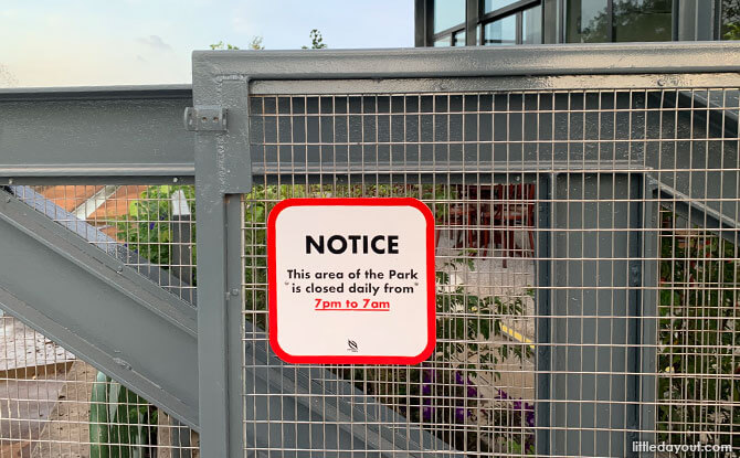 Sembawang Hot Spring Park Opening Hours