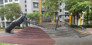 Sengkang Compassvale Climbing Net Crater Playground